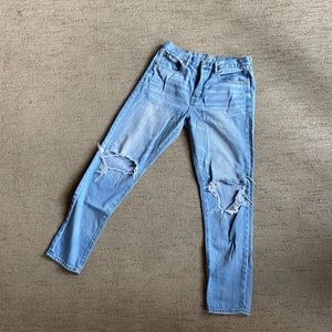 Ae hi rise girlfriend jeans